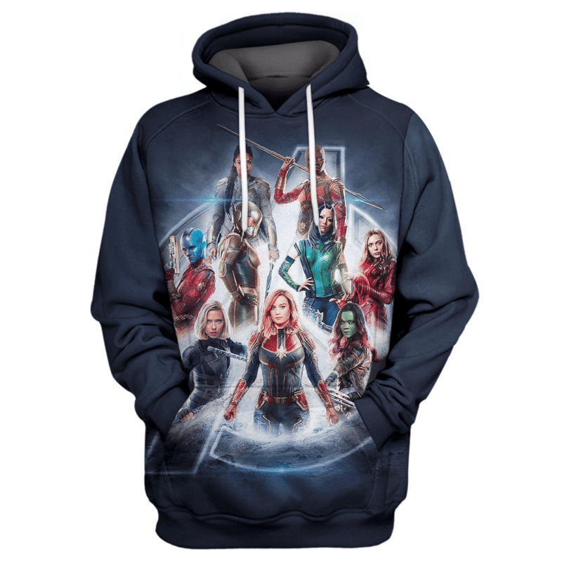 Marvel Of Girls 3d Hoodie Zip Hoodie