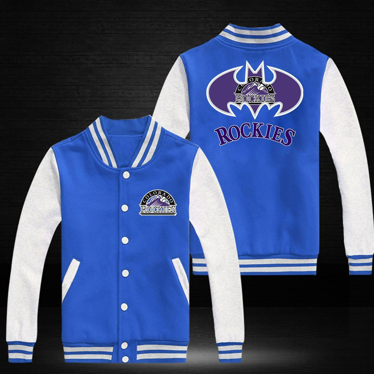 Colorado Rockies Baseball Jacket V7