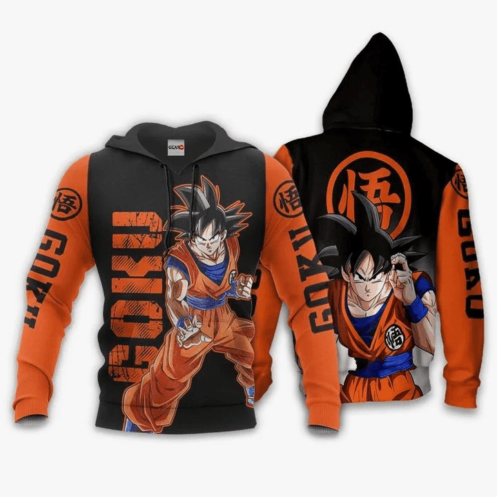 Dragon Ball Goku Classic 3d Hoodie Zip Hoodie