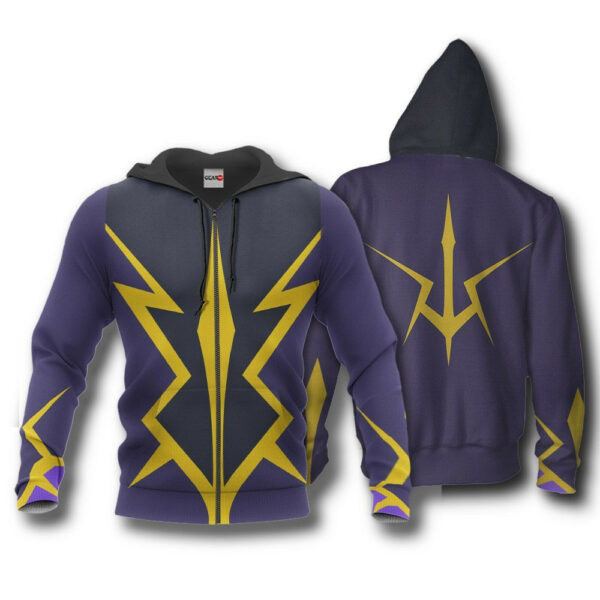 Zero Lelouch Uniform Code Geass Lelouch Of The Rebellion 3k251 Cartoon 3d Hoodie Zip Hoodie 1780
