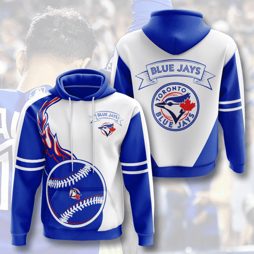 TORONTO BLUE JAYS 3D All Over Print Hoodie & Zip Hoodie