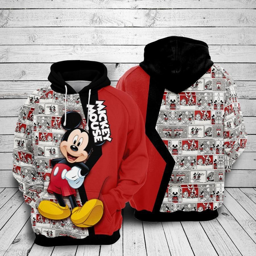 Mickey Mouse Movies Over Print 3d Hoodie Zip Hoodie 341