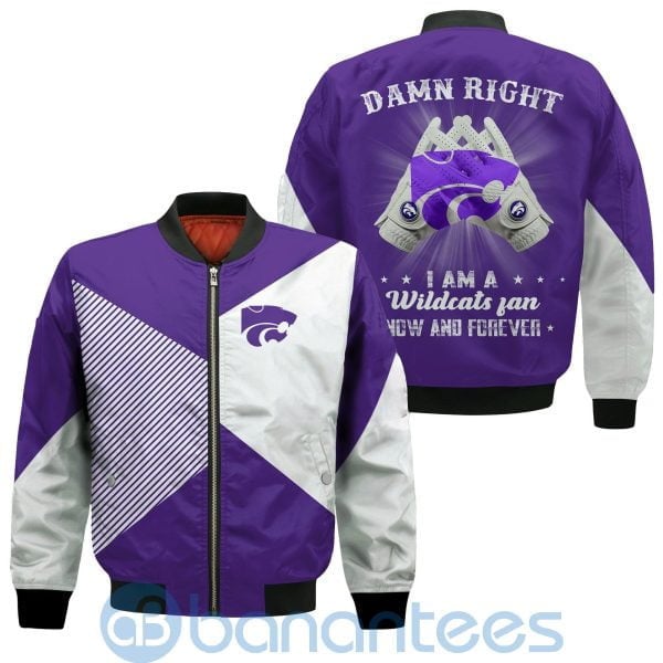 Kansas State Wildcats Purple Damn Right Bomber Jacket