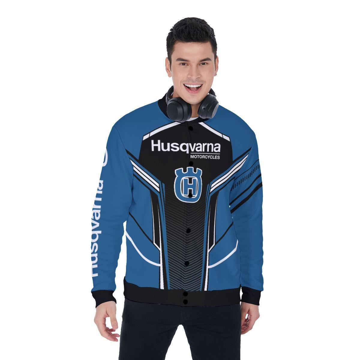 Husqvarna Motorcycles Apparel, Husqvarna Motorcycles Baseball Jacket 75