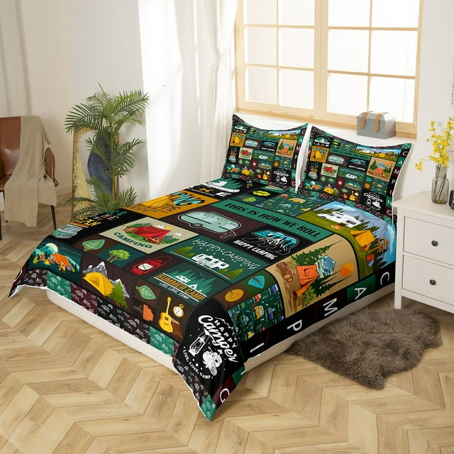 Camping Bedding Set Camping This Is How We Roll Duvet Covers