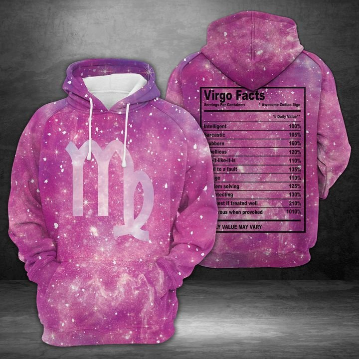 Virgo Horoscope Galaxy 3D All Over Print Hoodie & Zip Hoodie