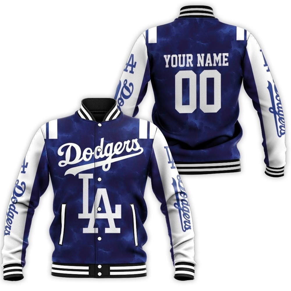 Los Angeles Dodgers Custom Name Number Baseball Jacket V3