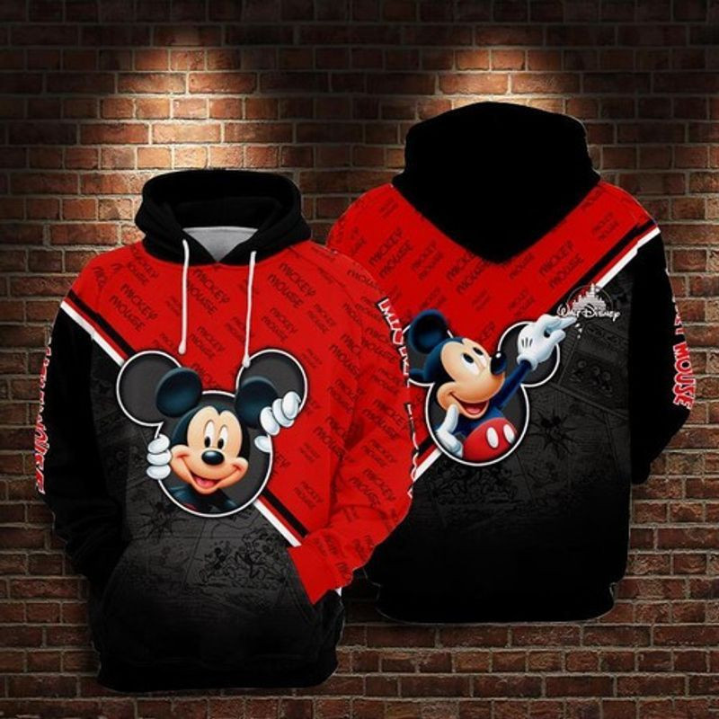 Mickey Mouse Walt 3d Hoodie