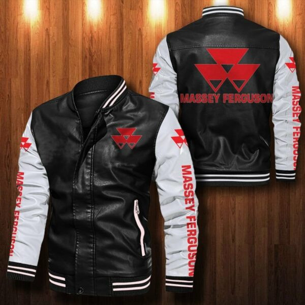 Massey Ferguson Leather Bomber Jacket 35
