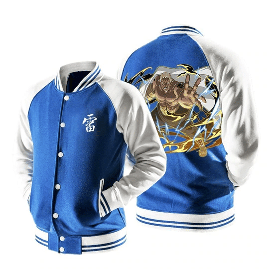 Naruto A 4th Raikage Lightning Release Chakra 2 Baseball Jacket 461