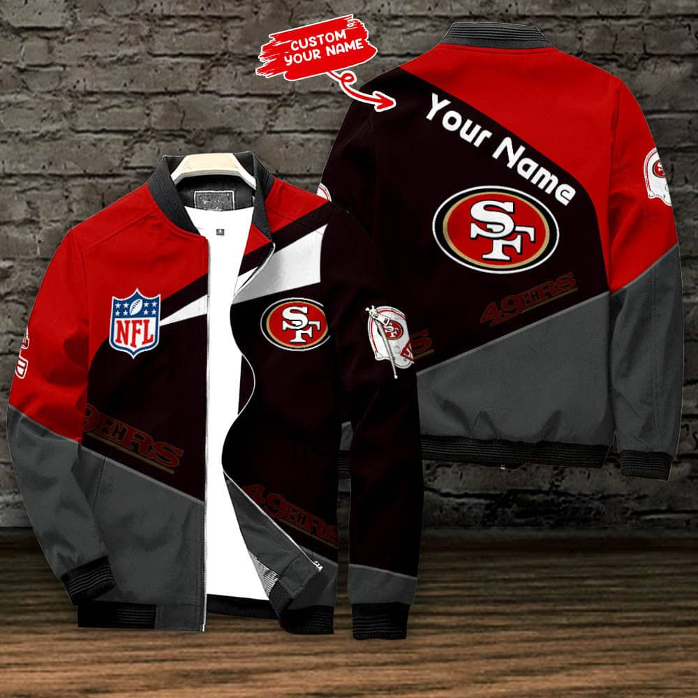 San Francisco 49ers Personalized Bomber Jacket BG691