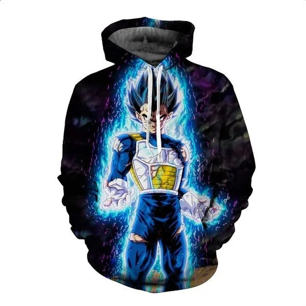 Goku Cartoon Dragon Ball 30 Over Print 3d Hoodie Zip Hoodie