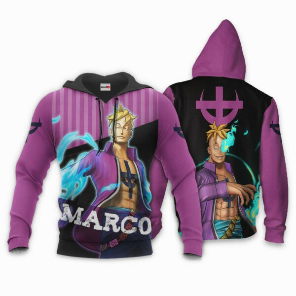 One Piece Marco Anime 3k286 Cartoon 3d Hoodie Zip Hoodie 2879