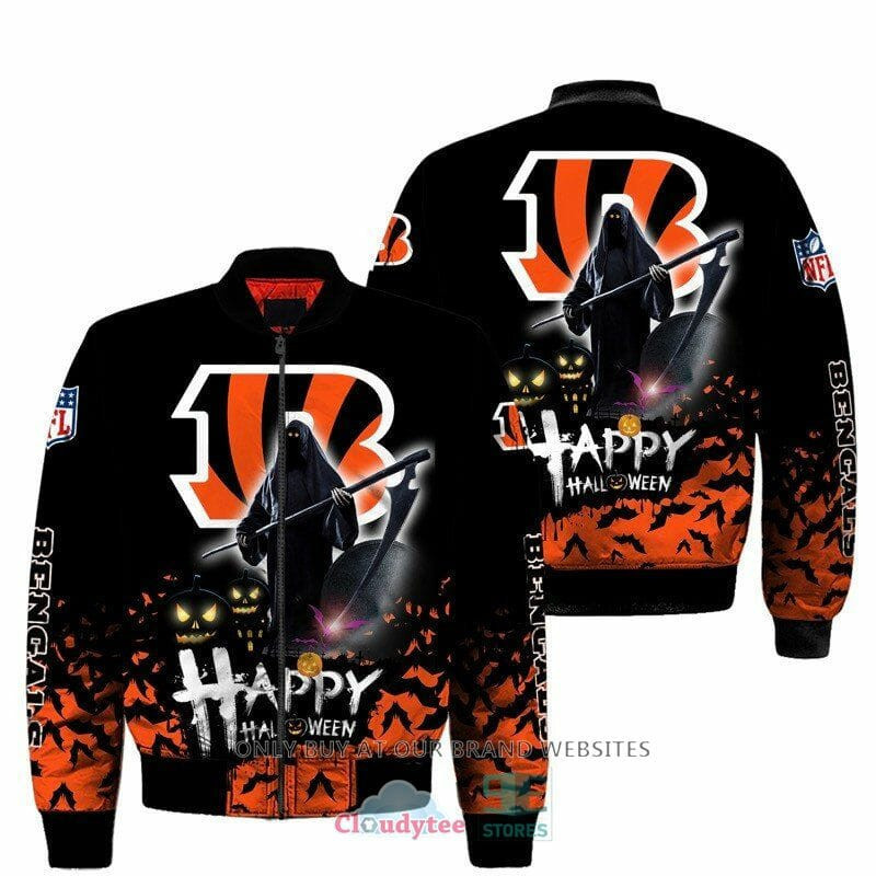 Cincinnati Bengals Happy Halloween Bomber Jacket