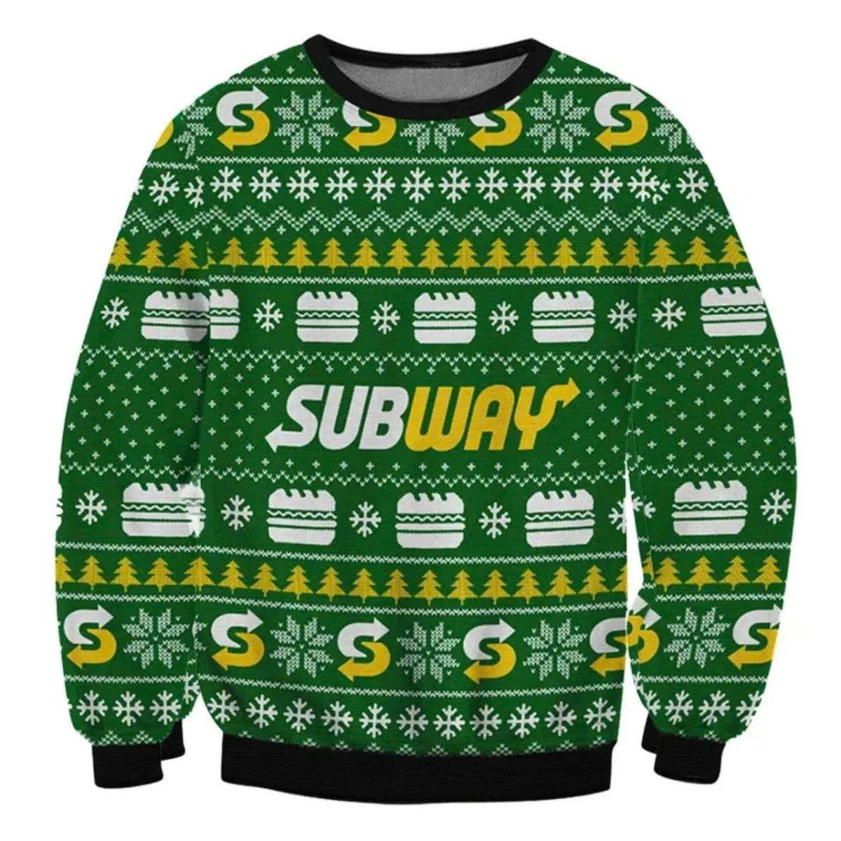 Subway Ugly Christmas Sweater