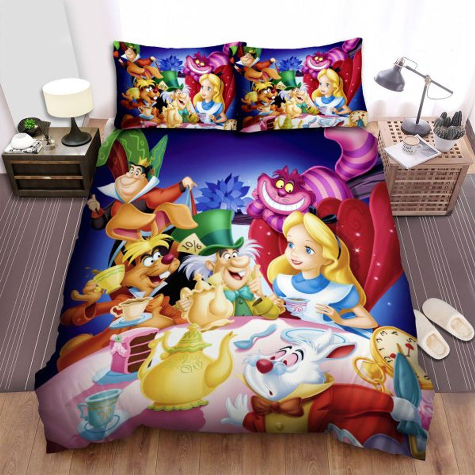 Alice In Wonderland Bedding Set All Alice In Wonderland Characters Duvet Covers