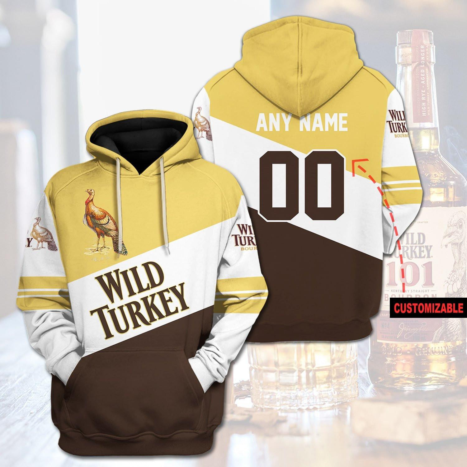 Wild Turkey Bourbon Personalized 3d Hoodie