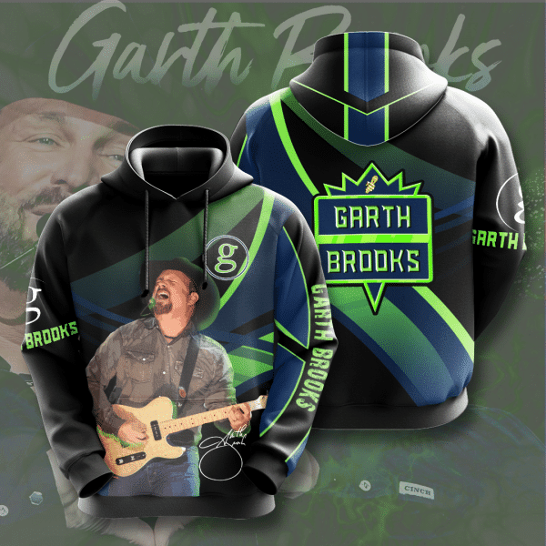 Garth Brooks Signature Design Gift For Fan Custom 3d Hoodie All Over Printed Hoodie