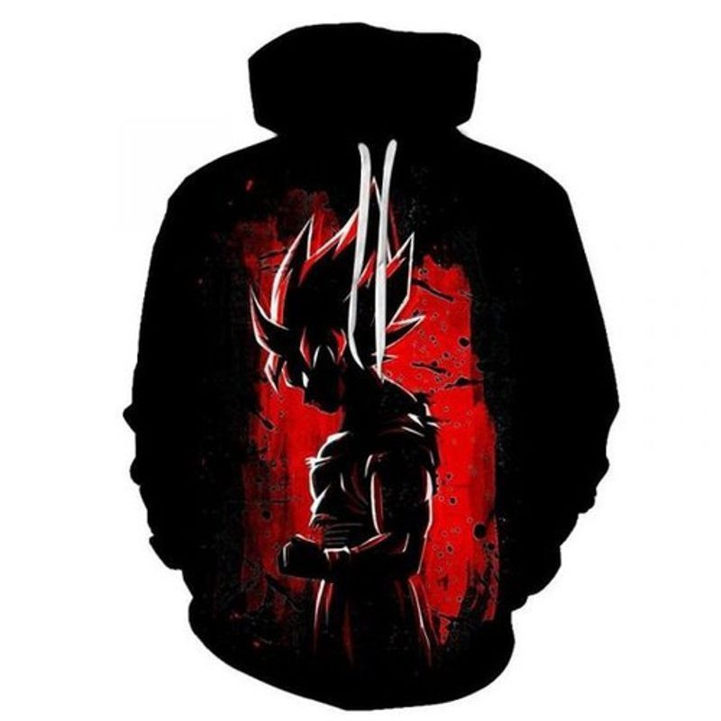 Dragon Ball Z Goku Over Print 3d Hoodie Zip Hoodie 40