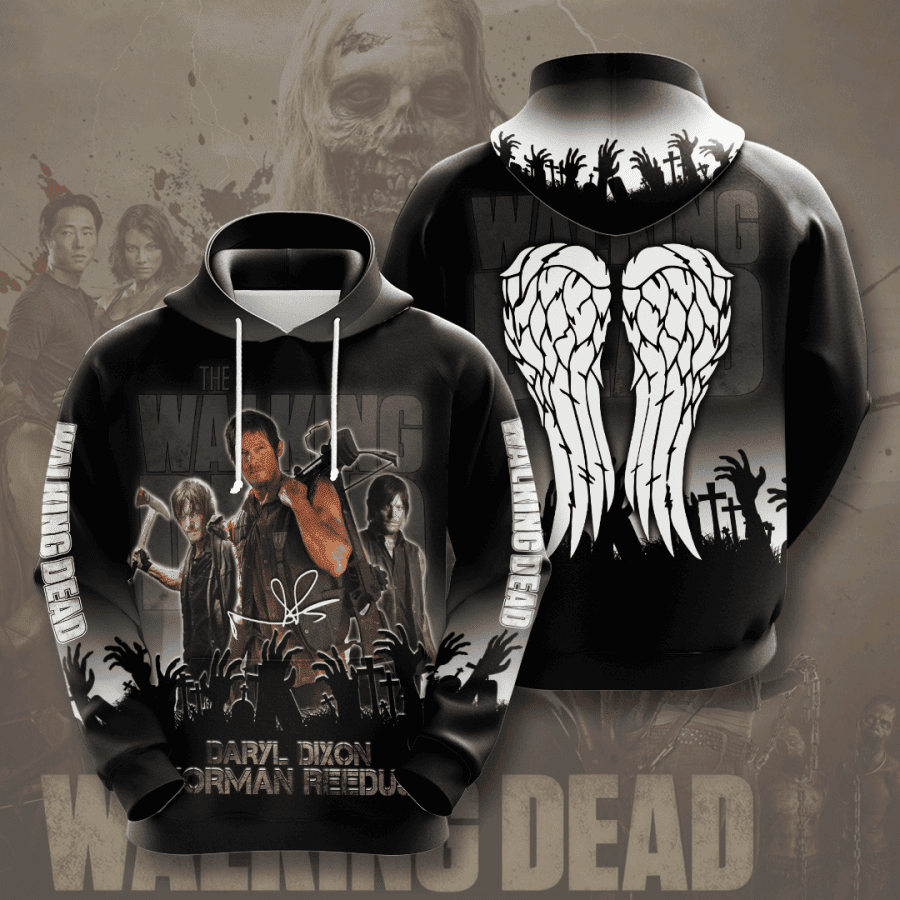 The Walking Dead Daryl 3D All Over Print Hoodie & Zip Hoodie