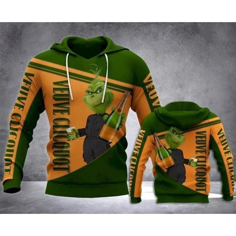 Grinch Veuve Clicquot 3d Hoodie