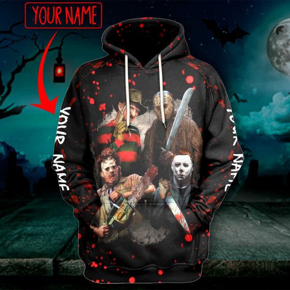 Gift Ideas Halloween Horror Unisex Raglan Hoodie