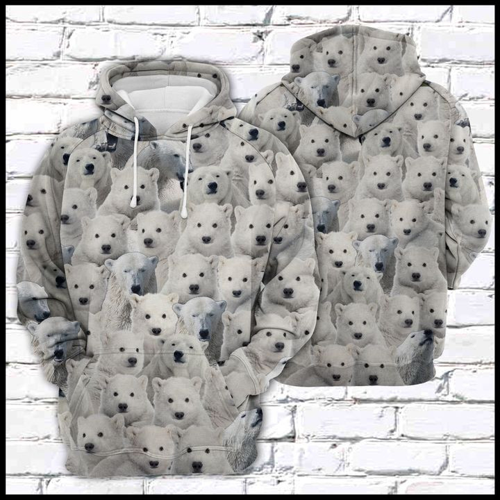 Polar Bear 3D All Over Print Hoodie & Zip Hoodie