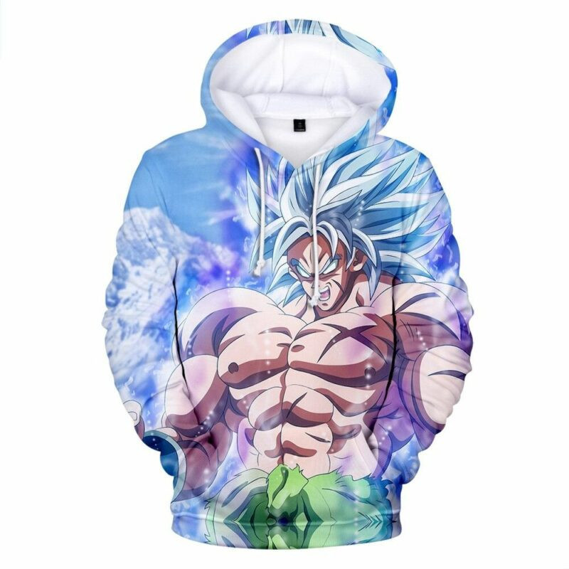 Broly Cartoon Dragon Ball 4 Over Print 3d Hoodie Zip Hoodie