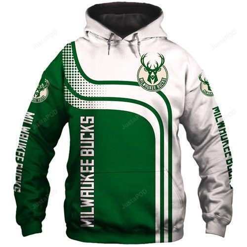 Milwaukee Bucks 3D All Over Print Hoodie & Zip Hoodie