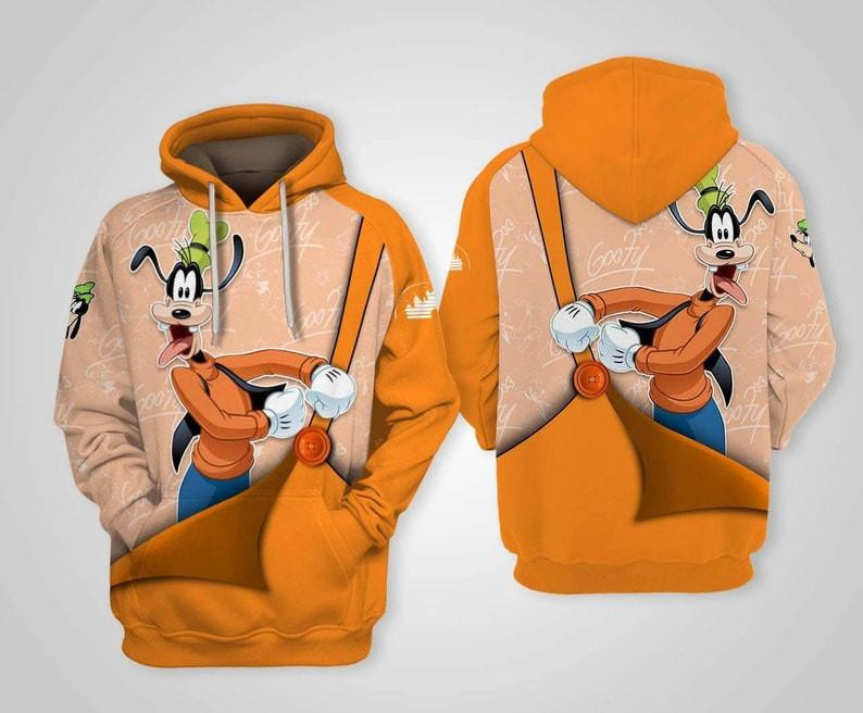 Goofy Dog Fan Gift, Funny Goofy All Over Print Hoodie, Zip Hoodie