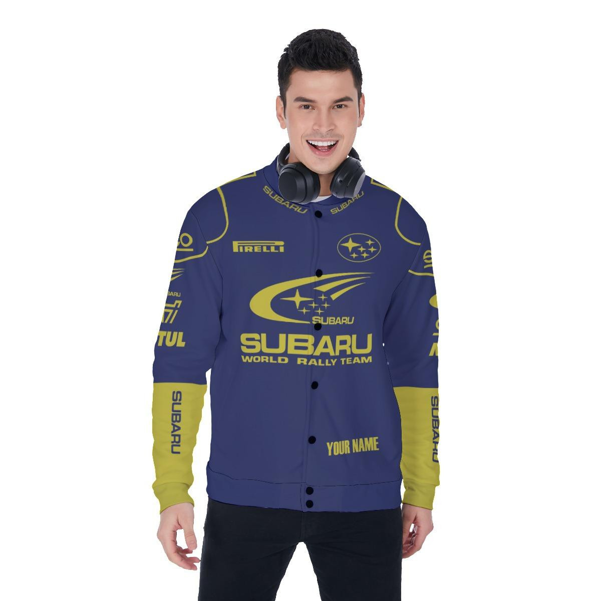 Subaru World Rally Team Apparel, Subaru Custom Baseball Jacket 41