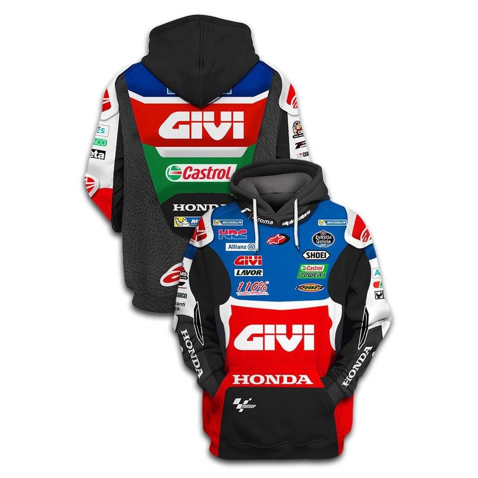 Givi Honda Motogp Racing Castrol Michelin Trending Hoodie 644