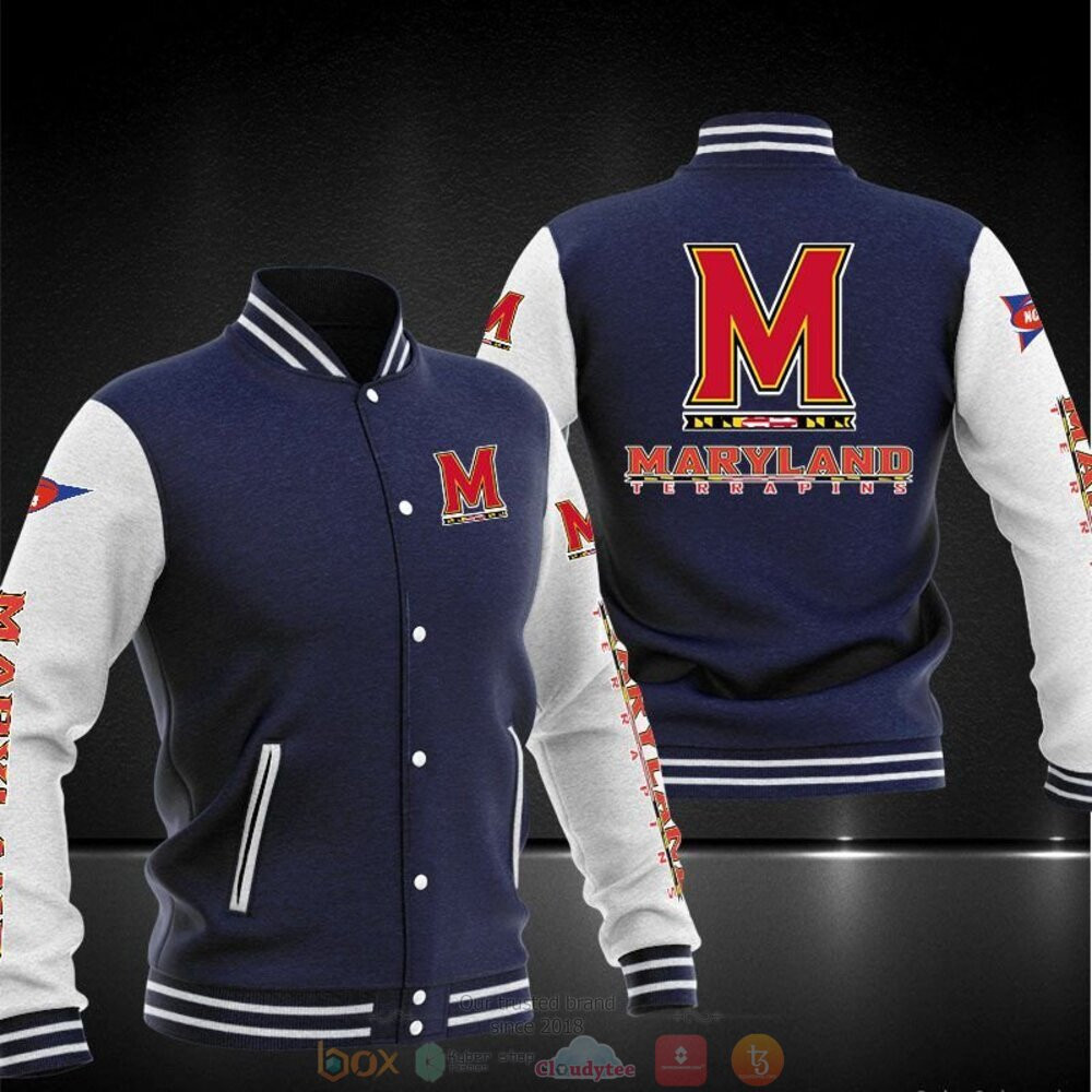 Maryland Terrapins Navy Blue Baseball Jacket