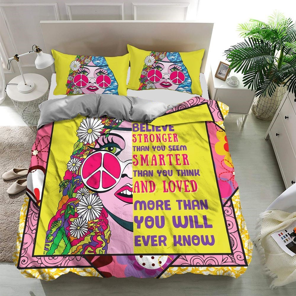 Hippie Bedding Set You Are Braver Than You Believe Duvet Covers