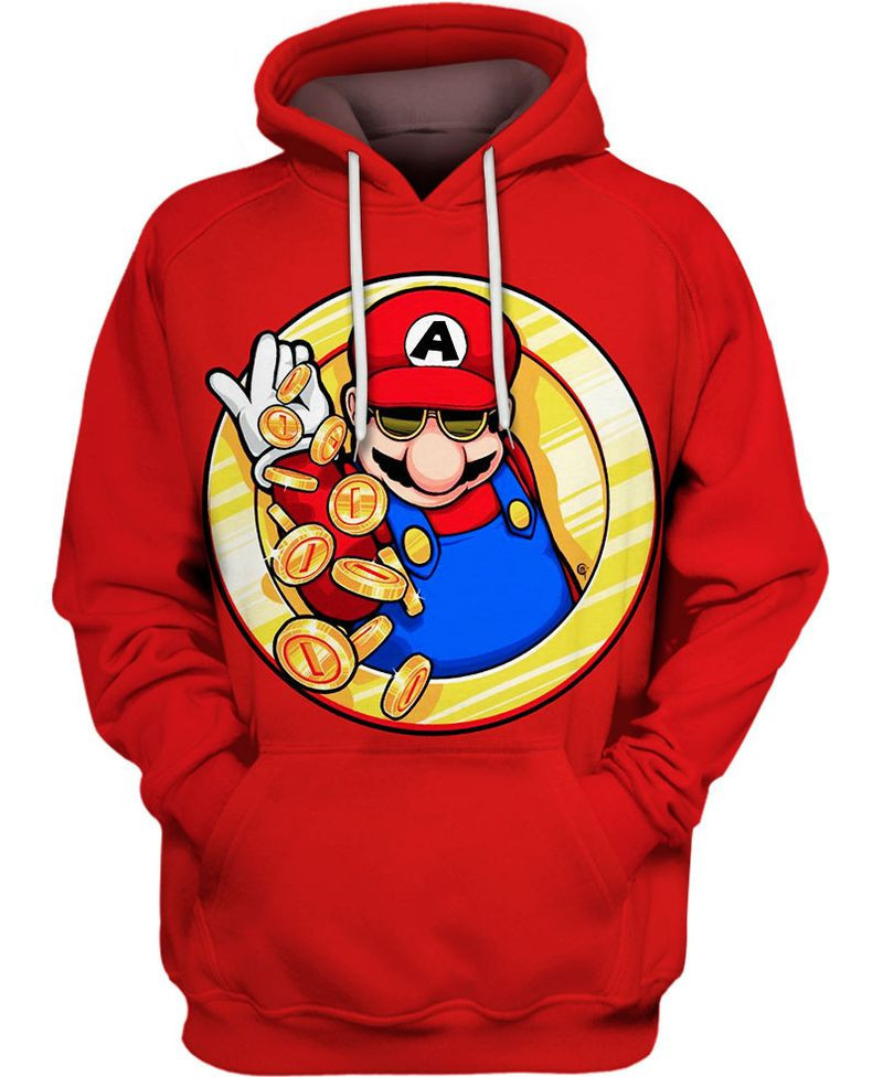 Mario Salt Bae 3d Hoodie Zip Hoodie