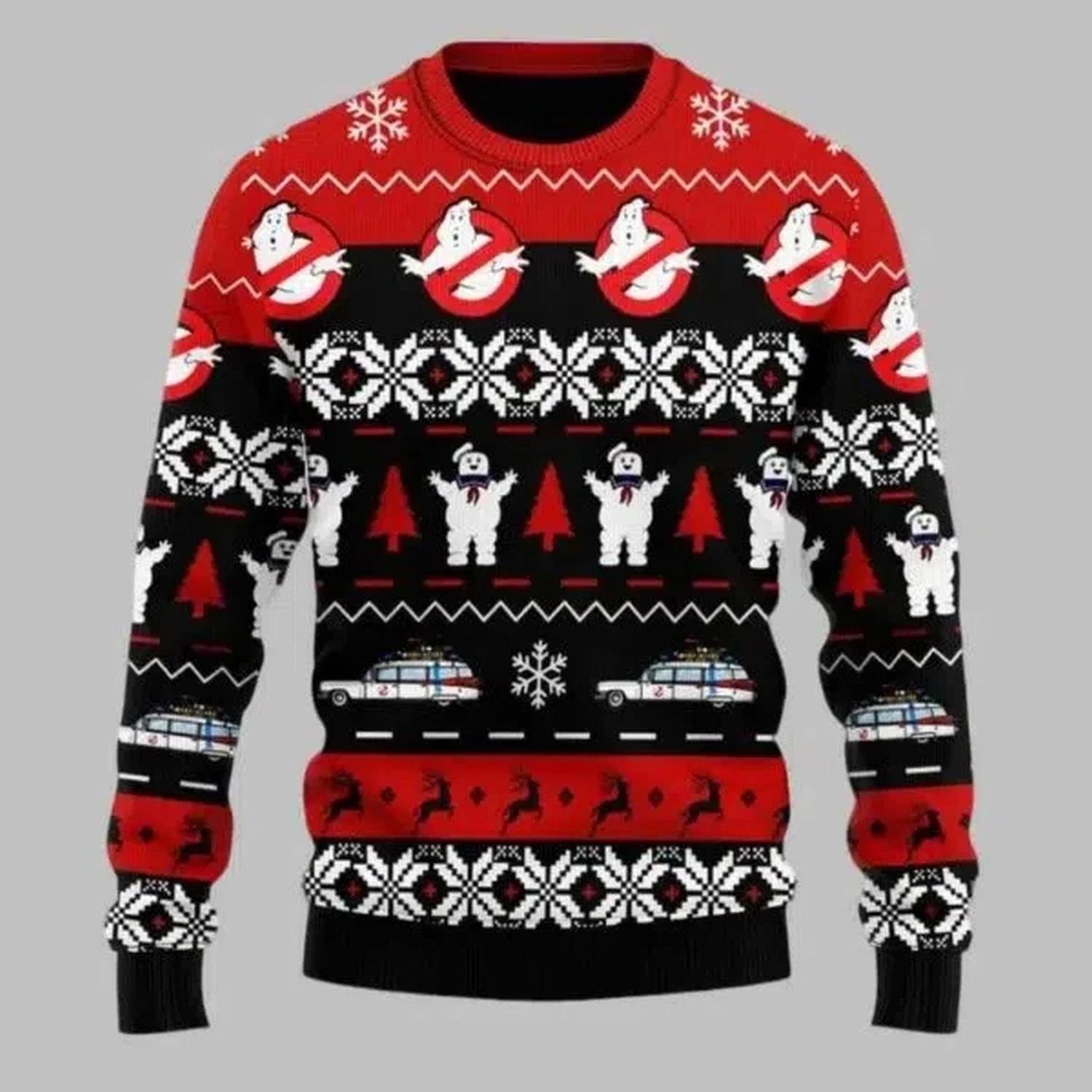 Ghostbusters Knitting Ugly Christmas Sweater