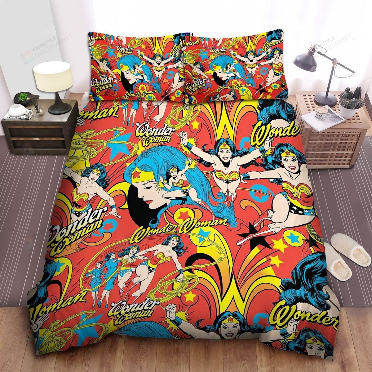 Wonder Woman Bedding Set DC Wonder Woman Antiques Dealer And Heroine Duvet Covers