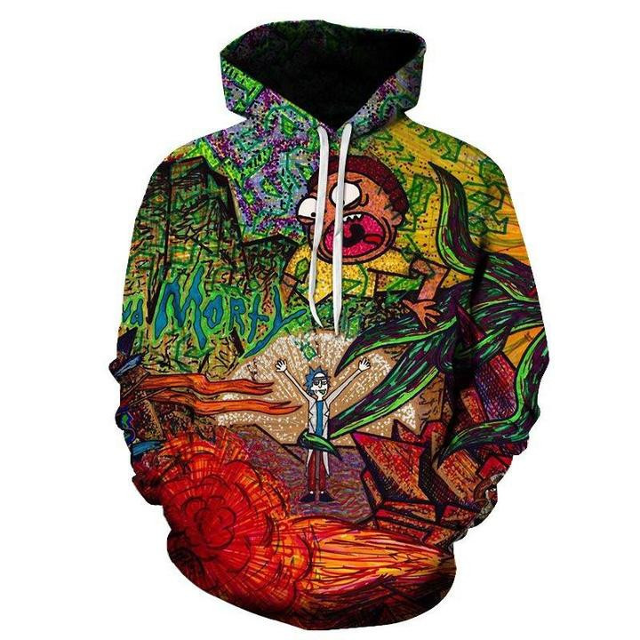 Rick And Morty 3D All Over Print Hoodie & Zip Hoodie