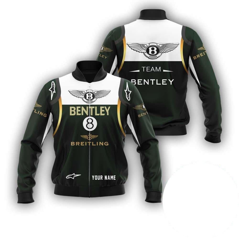 Personalized Bentley Racing Breitling Bomber Jacket 879