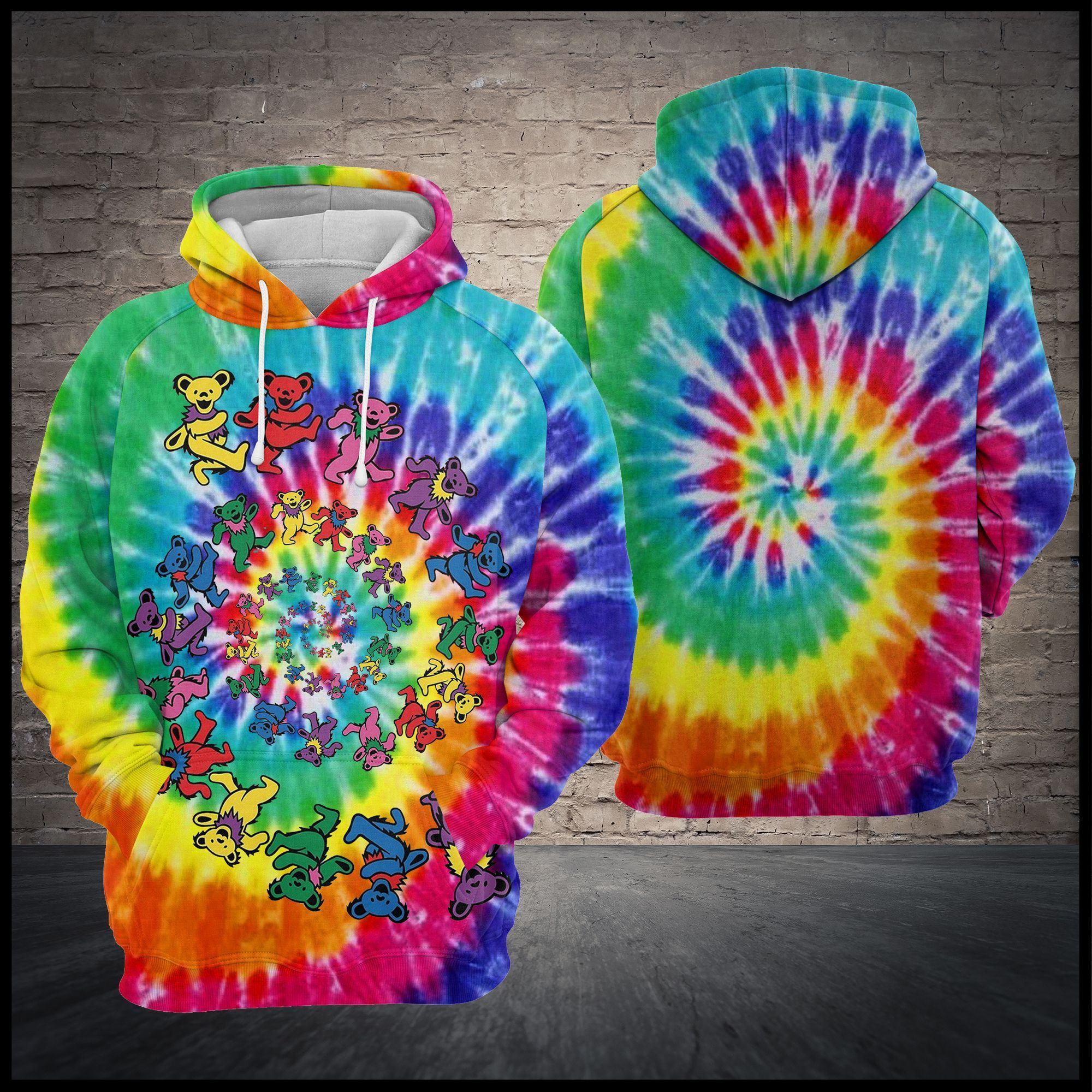 Dancing Bear 3D All Over Print Hoodie & Zip Hoodie