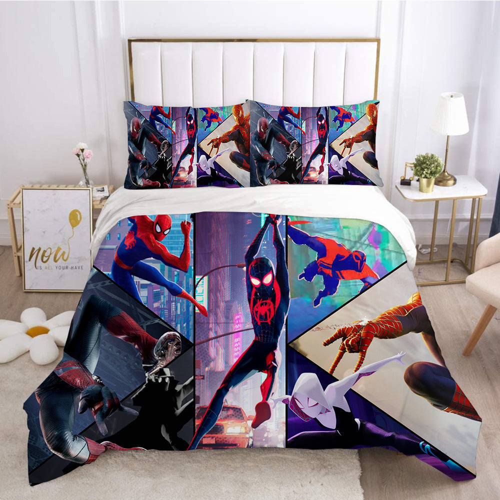 Spiderman Bedding Set MV All Spidey Swinging Grphic Duvet Covers