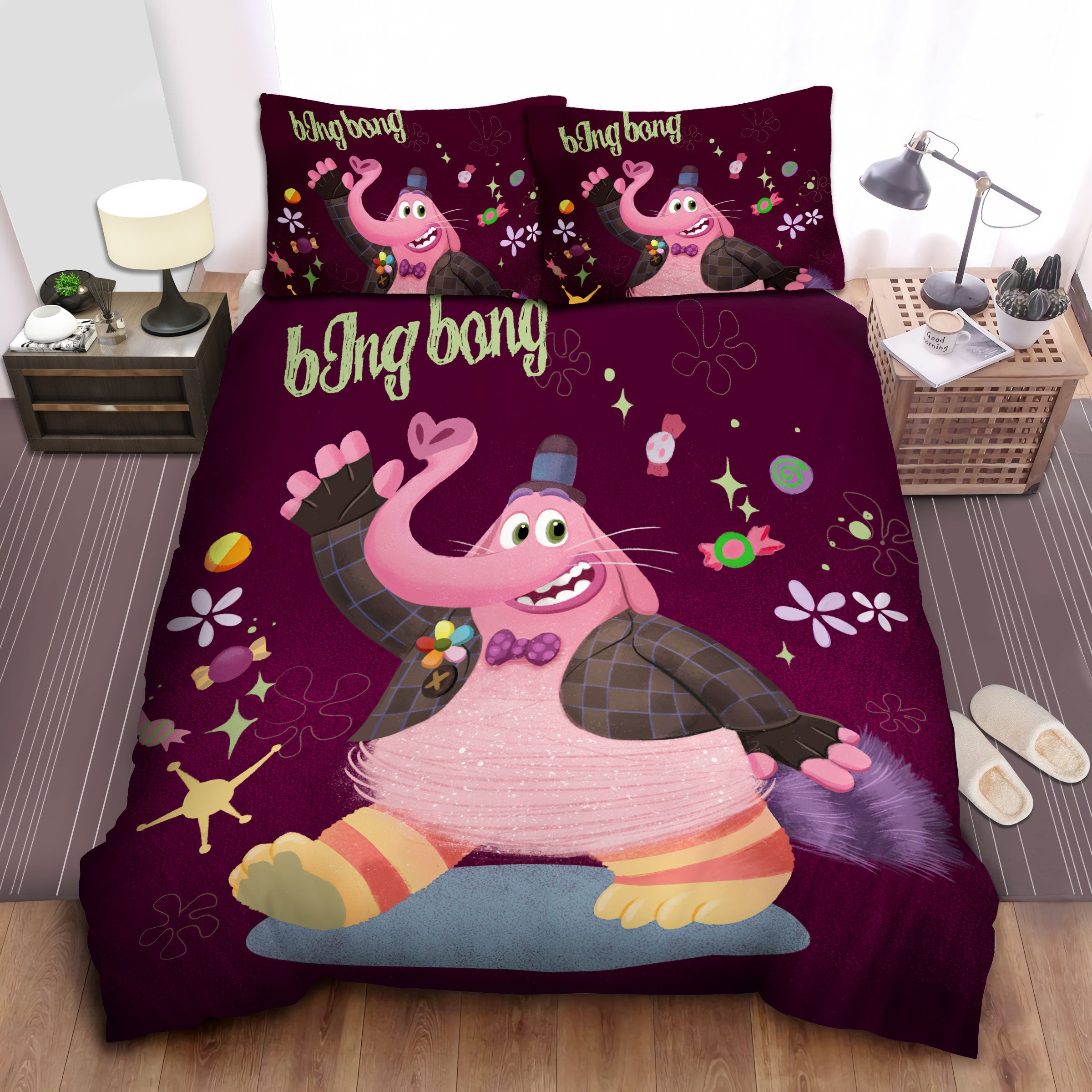 Inside Out Bedding Set DN Inside Out Bing Bong Character Duvet Covers