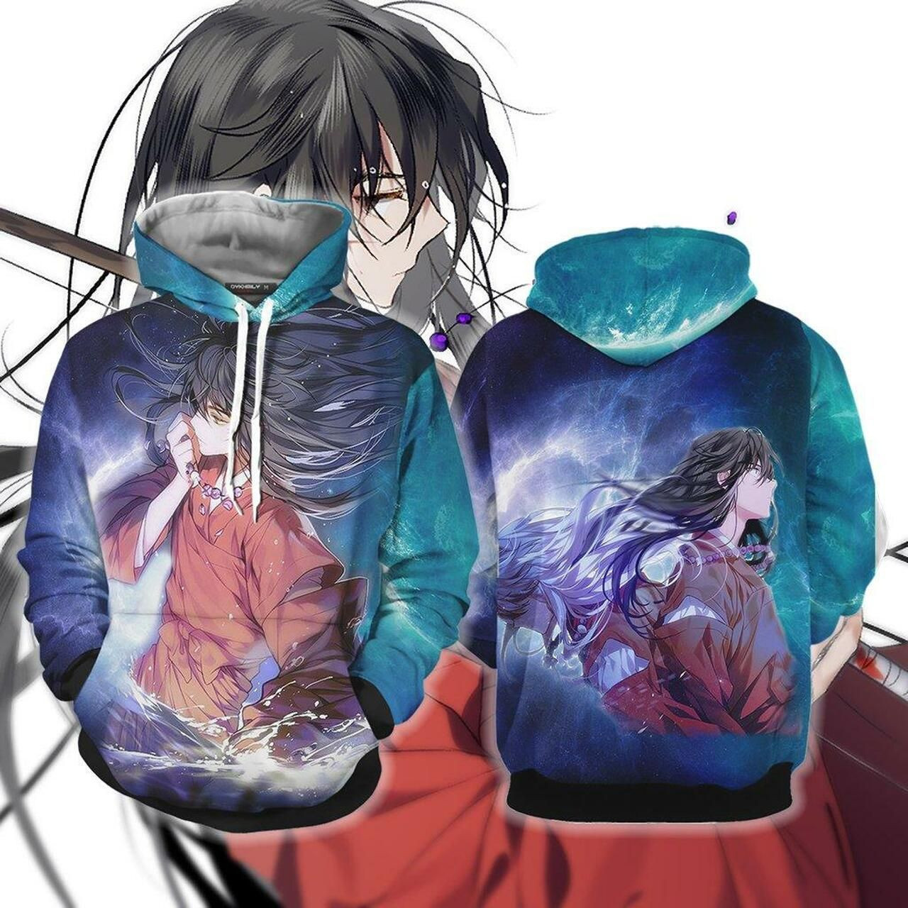 Inuyahsha Human Inuyasha 3D All Over Print Hoodie & Zip Hoodie