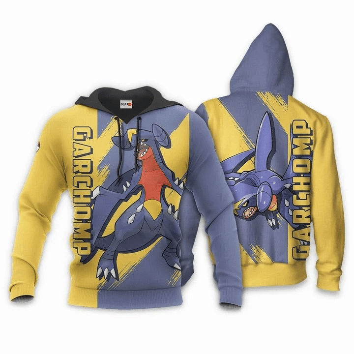 Garchomp Pokemon 3d Hoodie Zip Hoodie