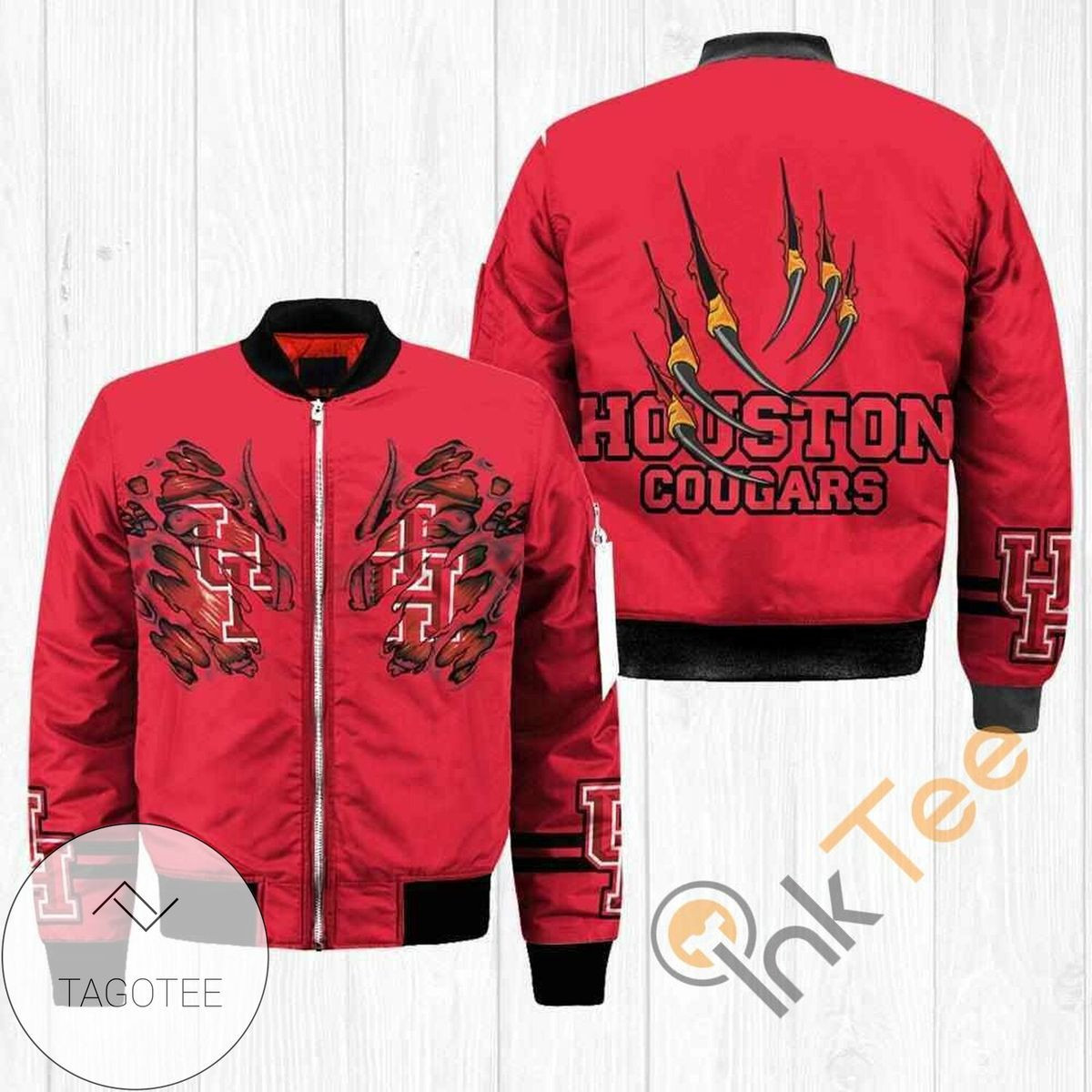 Houston Cougars Claws Apparel Bomber Jacket