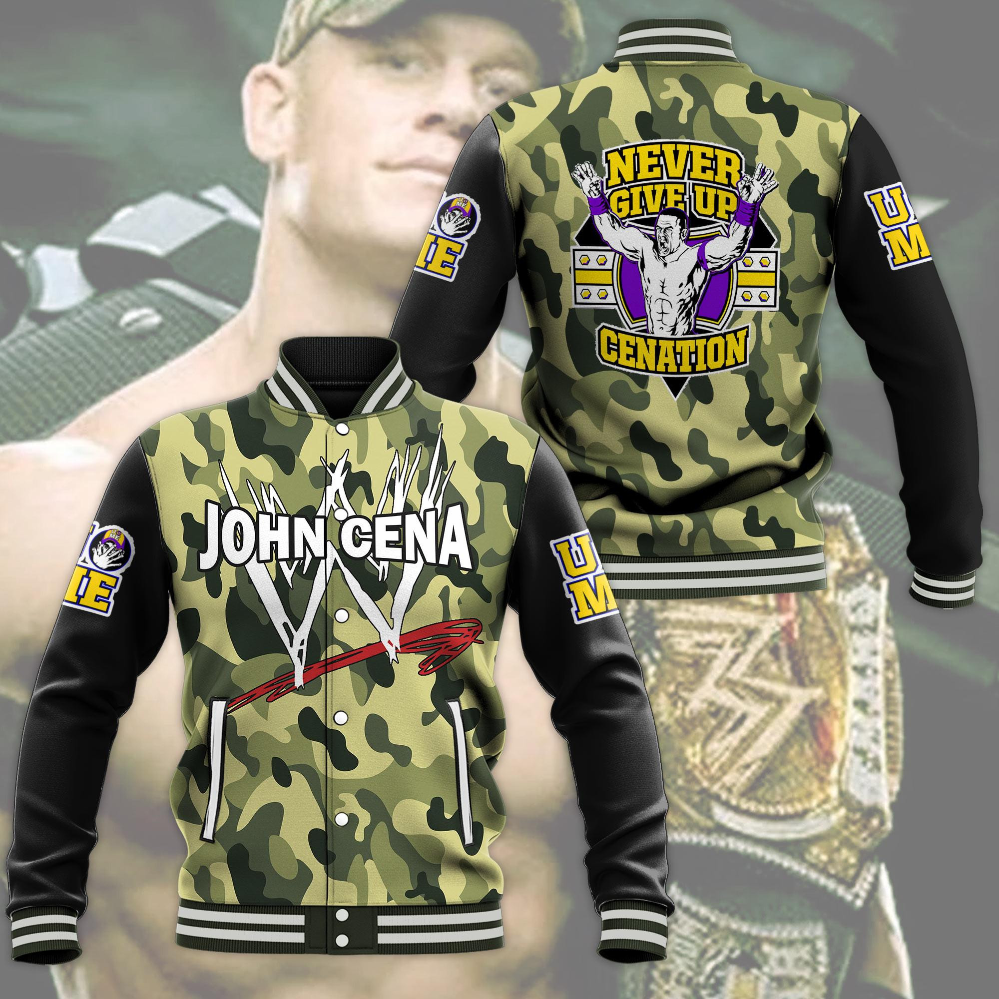 John Cena Cenation Wwe Baseball Jacket