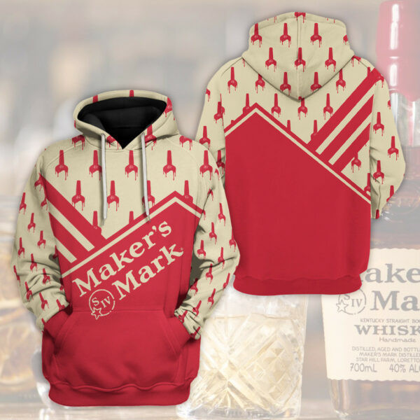 Marker's Mark Bourbon Whiskey 3d Hoodie 1363