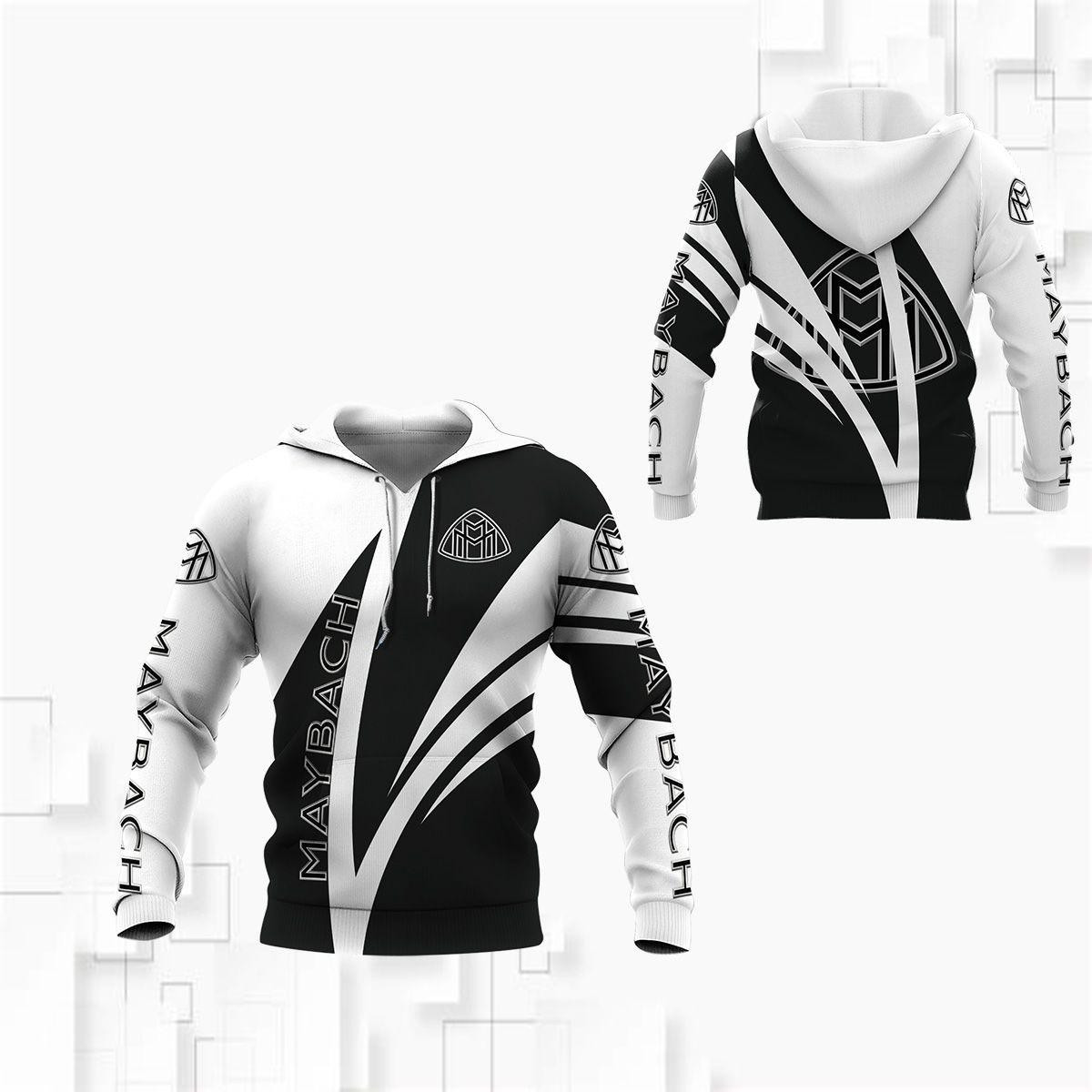 Maybach Shirt 1028, 3d Hoodie Zip Hoodie