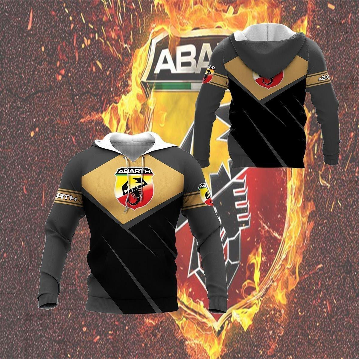 Abarth Shirt 9, 3d Hoodie Zip Hoodie