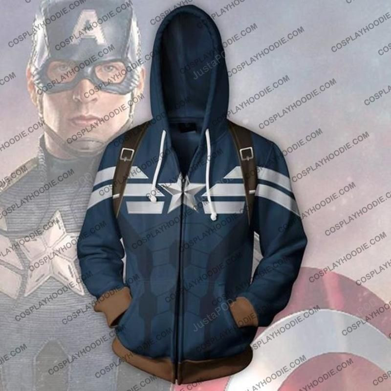 Captain America 3D All Over Print Hoodie & Zip Hoodie